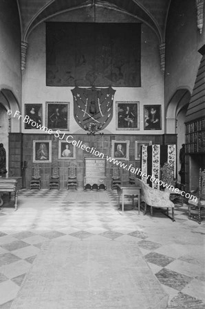 GORMANSTOWN CASTLE  GREAT HALL FROM MAIN DOOR